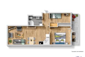 Grundriss Schildt FeWo 1